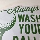 Vintage Golf Sign - Wash Balls Golfing Dealer Porcelain Gas Pump Sign