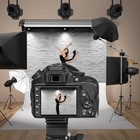 8x6ft White Brick Wall Photography Backdrop Vinyl Photo Background Props