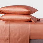 Threshold 400 Thread Count Cotton Sateen 4-piece Sheet Set Luxurious