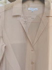 New Equipment Silk Solid Color V Neck Suit Collar Long-sleeved Shirt Blouse