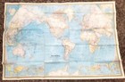 National Geographic Original Dec 1970 Map Of The World