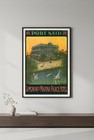          Port Said Hotel Poster - 1910s Classic 24x36    Rare Reprint         