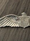 Wwii Sterling Silver Usaaf Civilian Pilot Training Instructor Wings 3 3 4 