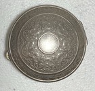 Vintage Richard Hudnut Three Flowers Art Deco Rouge Compact With Mirror Foldout