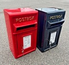 Cast Iron Letter Box Mail Post Office Wall Box Vintage Style Red Or Black