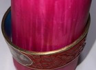 Vintage Chinese Metal Cinnabar Cloisonn     Bracelet Bangle  flowers 