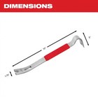 Milwaukee 15 In  Hand Tool Pry Bar For Demolition And Prying