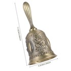 Hand Bell Service Call Vintage Metal Bells 11 3x5 5cm  Bronze 