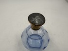 Elegant Vintage Blue Perfume Bottle Made In Czechoslovakia