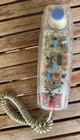 Vintage 1970 sgpx Clear Transparent Touch Tone Telephone Untested