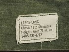 Vintage Us Army Vietnam Era Jungle Fatigue Shirt Large Long 41-45  Chest  decal