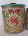 4 Vintage Floral Nesting Tins Containers Made In Holland