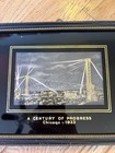 1933-1934 Chicago World s Fair Framed Skyride Postcard And Scrapbook
