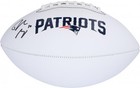 Drake Maye New England Patriots Autographed Franklin White Panel Football