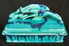 Whippet Italian Greyhound Rabbit Cigarette Box Goebel Art Deco Dogs Figurine 8 