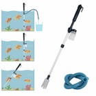 Gravel Cleaner Aquarium Fish Tank Siphon Vacuum Water Filter Battery-powered New