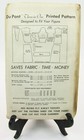 Rare Vintage 1930s Dupont  three In One  Uncut Sewing Pattern 824 Sizes 16-18-20