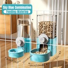 Automatic Hanging Pet Feeder And Water Dispenser Set    automatic Rabbit Feeder   