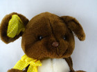 Vintage 1984 Applause Dottie Dog Plush Stuffed Animal Toy Polka Dot Ears Yellow