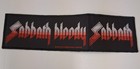 Black Sabbath Patch New  Rare Collectable Woven English Import Ozzy