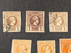 Greece 1886-1895 Imperfs Lot Of 18 All Used cancelled - Great Old Stamps 