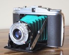 Agfa Isolette Ii  - F4 5 Apotar - Serviced   New Green Bellows