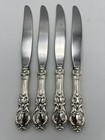  4  Reed   Barton Francis I Sterling Silver 9 1 2  Modern Hollow Knives-302 Gm