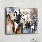 Map Of The World Wall Art Canvas Design Home Decor Wall Abstract Art On Canvas