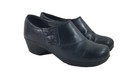 Dansko  stacie  Black Leather Womens Size 9 Clog Slip On Nursing Shoes