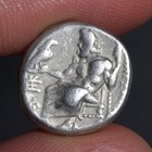 Alexander The Great Drachm 323bc Ancient Greek Silver Coin Zeus Heracles