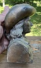 Vintage La Salle National Bank Chicago Il Banthrico Bronze Bust Coin Bank