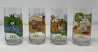 Vintage Mcdonald   s Camp Snoopy  Peanuts Collection Glasses 1983 Set Of 4