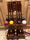 Vintage Deluxe Custom Bombay Croquet Game Set Tapered Shaft Complete Set 2003