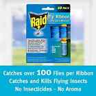 Pack Of 10 Fly Ribbon Insect Trap Sticky Glue Catcher Strip Traps Kitchen  Food 