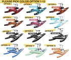 1 Person Inflatable Pedal Water Bike 2-in-1 Bikeboat Hybrid Portable Durable Pvc