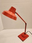 Vintage 1960s mid Century Modern tensor Il400 articulating Desk Lamp red Orange