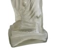 Vtg Frosted Glass Venus De Milo Decanter Bottle Greece Figurine Greek Barware 15