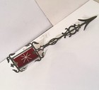 Antique Cast Iron Red 18 25    Lightning Rod Arrow 1 Weathervane 1890   s Farmhouse