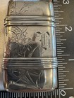 Antique Silver Vesta Case  match Safe  Sterling Silver Art Nouveau Period
