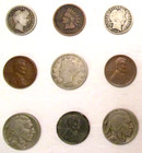 Lot Of 36 Junk Drawer 90  Silver Barber Dimes indian Heads buffallo Nickel dates