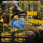 42v 18-inch Brushless Cordless Chainsaw 1600w Electric Chain Saw