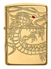 Zippo Armor Gold Plate Asian Dragon High Polish Brass Windproof Pocket Lighte   