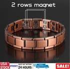 Men s Bracelet Magnetic Therapy Arthritis Pain Relief Pure Solid Copper Bangle