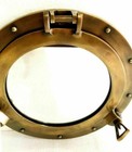 12 antique Nautical Brass Finish Porthole Mirror Home Wall Decorative Designer