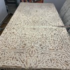 Antique Needle Point Bobbin French Lace Point De Venise Lace Tablecloth