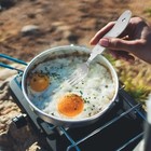 4 In 1 Tableware Fork spoon bottle Opener Camping Stainless Steel Outdoor Tools