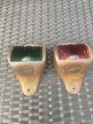 Rare Perko Vintage Hereschoff Bronze Bow Lights