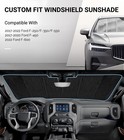 Pigenius Windshield Sunshade For Ford F-250 f-350 f-450 f-550 f-600 2017-2022