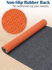 Runner Rugs 3 X 10 Ft With Rubber Backing  Non Slip Indoor Outdoor Rug Carpet   