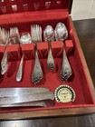 Vintage 1847 Rogers Bros Old Colony 1911 Silverplate Flatware 65 Pc Set W  Chest